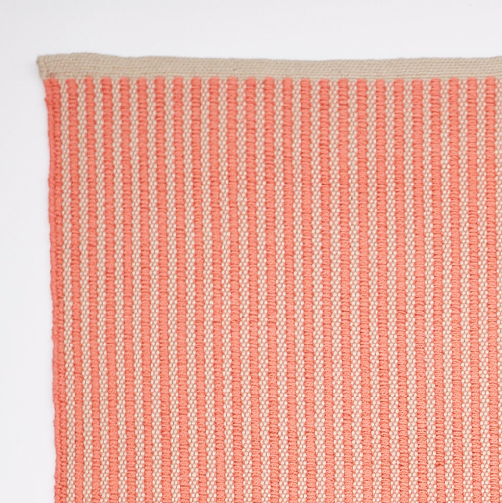 Weaver Green Bright Stripe - Coral 150 x 90cm